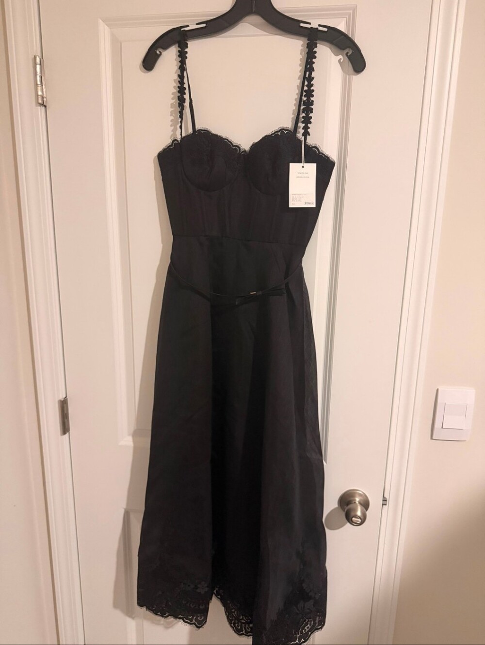 NWT Zimmermann Hypnotic Lace Trim Picnic Dress  Hypnotic Lace Trim Picnic Dress - Picture 4 of 5